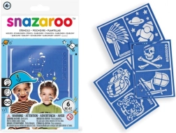 SNAZAROO veido dažų trafaretai, 6 vnt.