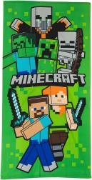 Vaikiškas rankšluostis Minecraft Swordfight 70 × 140 cm