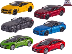 Metalinis automobilio modelis Kinsmart BMW 1:38 su inerciniu mechanizmu ir atidaromomis durelėmis