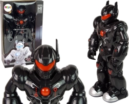 Interaktyvus juodas robotas su šviesomis ir garsais