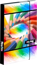 A5 sąsiuvinių dėklas Su pieštukais su gumele