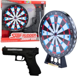 Lazerinis pistoletas su taikiniu vaikams – šaudymo žaidimas su šviesomis ir garsais