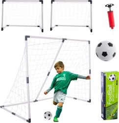 Futbolo vartai 2 viename vaikams 143x110x70 cm