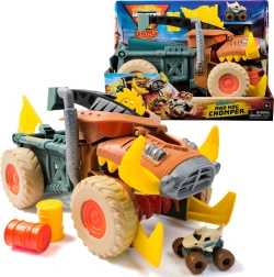 Monster Jam Mini Jams Megalodon Mad Hog Chomper rinkinys su dideliu ir mažu automobiliuku 1:87