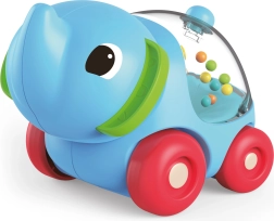 Barškutis drambliukas ant ratukų 11 cm