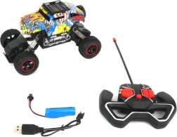 RC visureigis automobilis su dinaminiais efektais