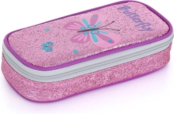 OXYBAG mokyklinis penalas etui komfortas – drugelis su blizgučiais