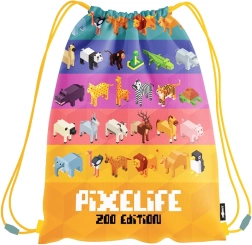 Drawstring bag Pixel Zoo for kids