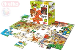 Efko baby puzzle big farm – large pieces, 24 pieces