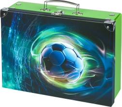 Sulankstomas mokyklinis lagaminėlis su futbolo kamuoliu Baagl