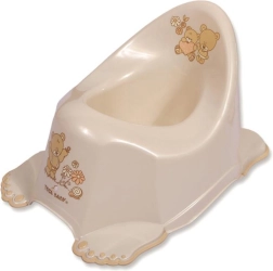Musical non-slip children's potty – beige teddy bear