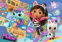 Dėlionė 100 – Draugystė kačių namelyje GABBY'S DOLLHOUSE