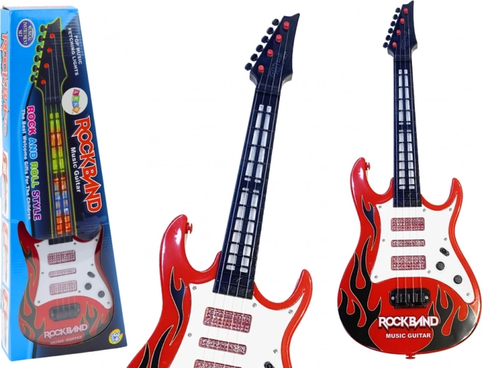 Children's electric guitar with lights and melodies red