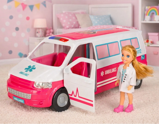 Realistiškas žaidimas su gydytojos lėlyte