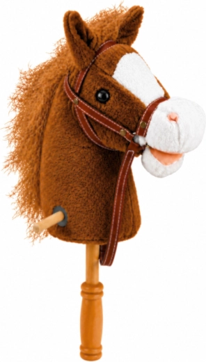 Soft plush head with bridle and mane