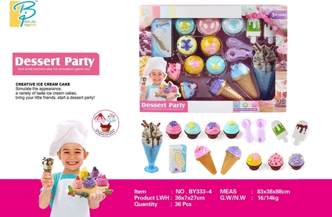 Maisto rinkinys „Saldus vakarėlis“ nuo MAC TOYS