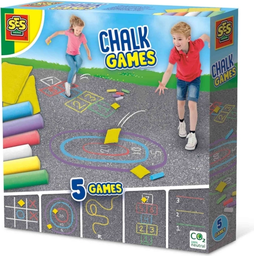 SES Creative 5-in-1 Outdoor Sidewalk Chalk Game