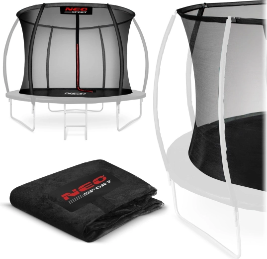Vidinis apsauginis tinklas trampolinui Neo-Sport 252 cm (8 ft), 6 stulpams