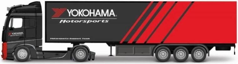 Metalinis vilkiko Mercedes-Benz Actros modelis su priekaba