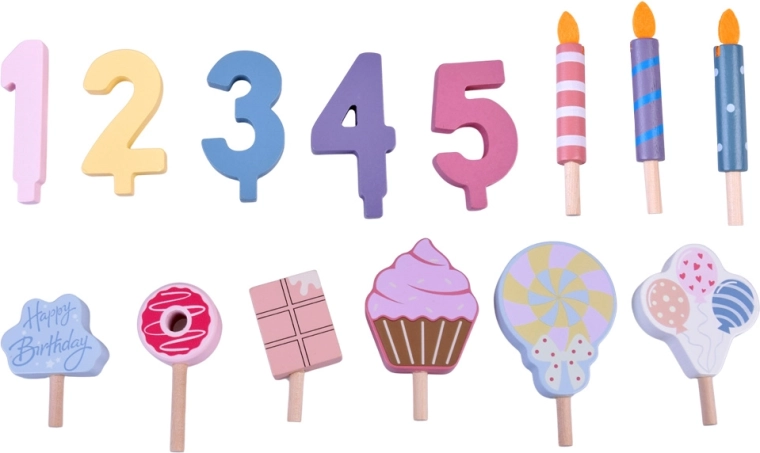 Keičiamos dekoracijos ir skaičiai 1–5