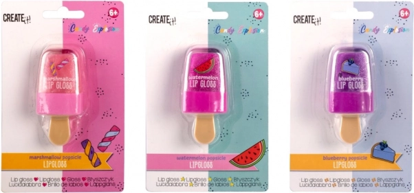 Create It! saldainių skonio lūpų blizgis vaikams „Popsicle“