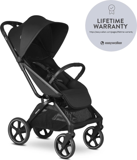 Easywalker sportinis vežimėlis Rockey L – Pure Black