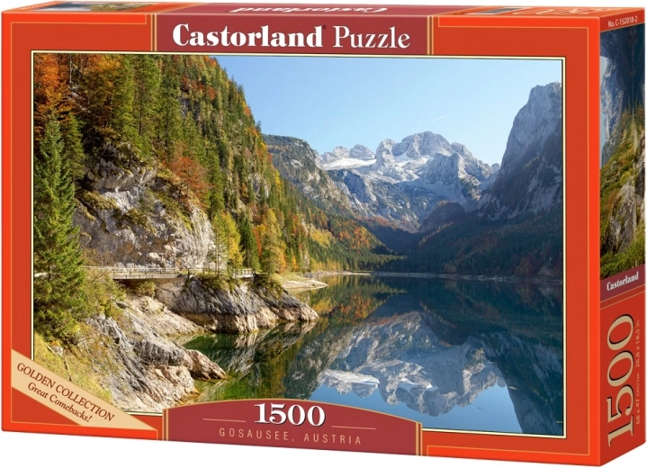 Dėlionė Castorland 1500 detalių – saulėtekis virš Castelmezzano – Dėlionė