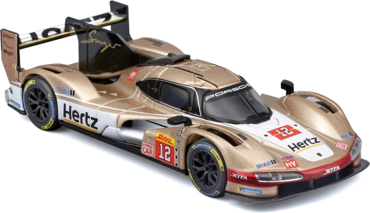 Bburago 1:43 lenktyninis modelis Porsche 963 Nr. 12 dovaninėje dėžutėje