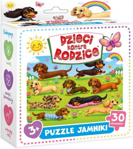 Children versus Parents Dachshund Puzzle