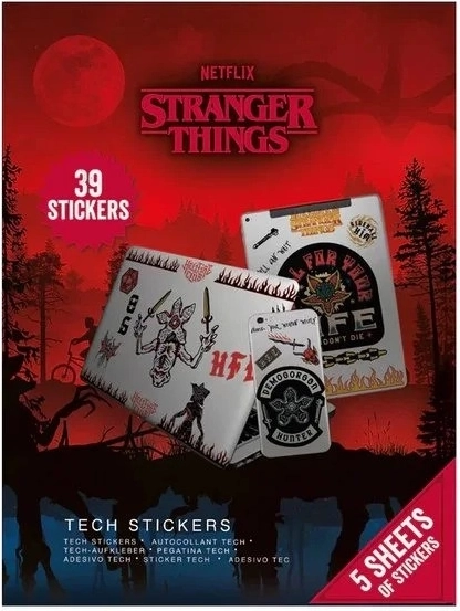 Techniniai lipdukai Stranger Things 4