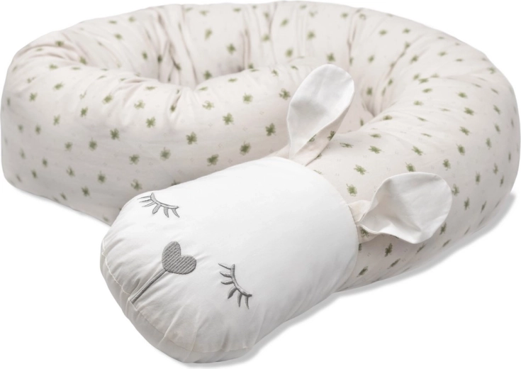 Vinter & Bloom Meadow nursing pillow and crib bumper soft sand