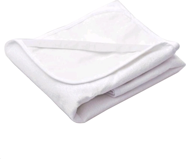 Frotinis nepralaidus čiužinio paklotas 120 × 60 baltas NEW BABY
