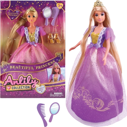 Madinga lėlė princesės suknelėje 32 cm