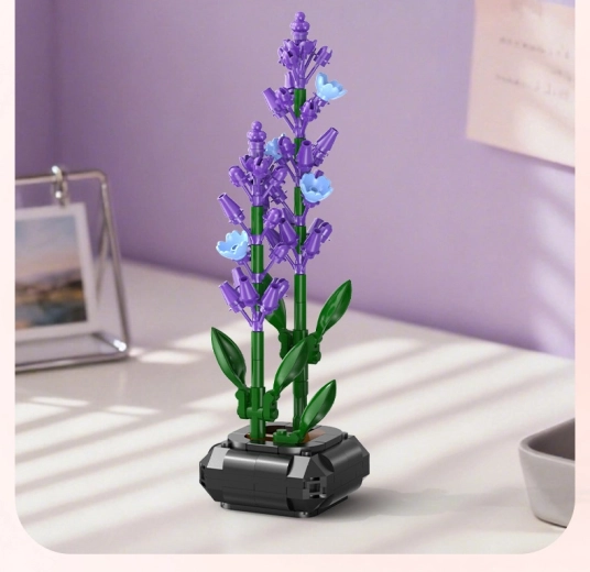 Realistiška levanda kaip dizaino dekoracija