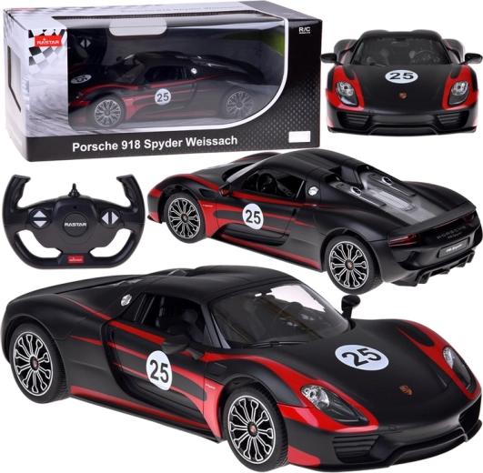 Rastar RC automobilis Porsche 918 Spyder 1:14 – Juoda