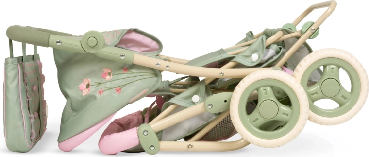 Height-adjustable handle for comfortable pushing