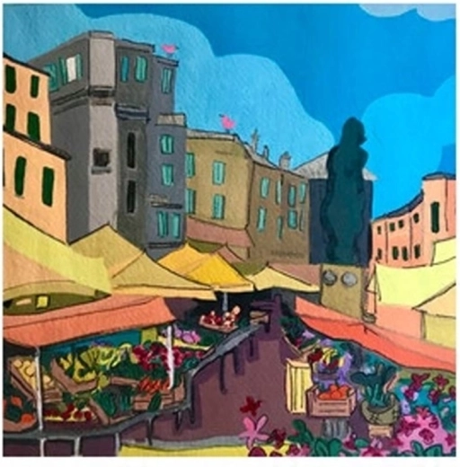 Norimpex Paint by Numbers Flower Market 40 × 50 cm