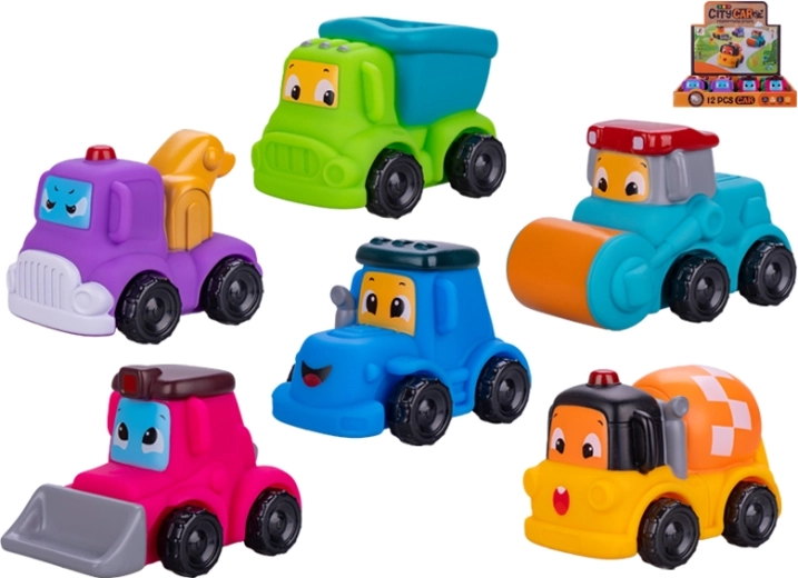 Minkštos statybinės transporto priemonės vaikams nuo 18+ mėn.