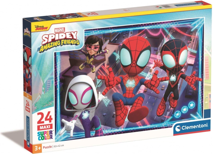Dėlionė 24 maxi Super Color Spidey ir jo super draugai