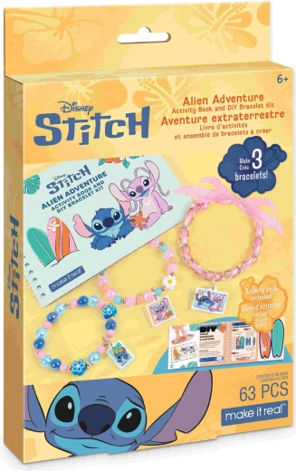 Disney Stitch veiklų sąsiuvinis ir apyrankių gamybos rinkinys