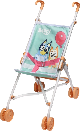 Sulankstomas Bluey vežimėlis lėlėms
