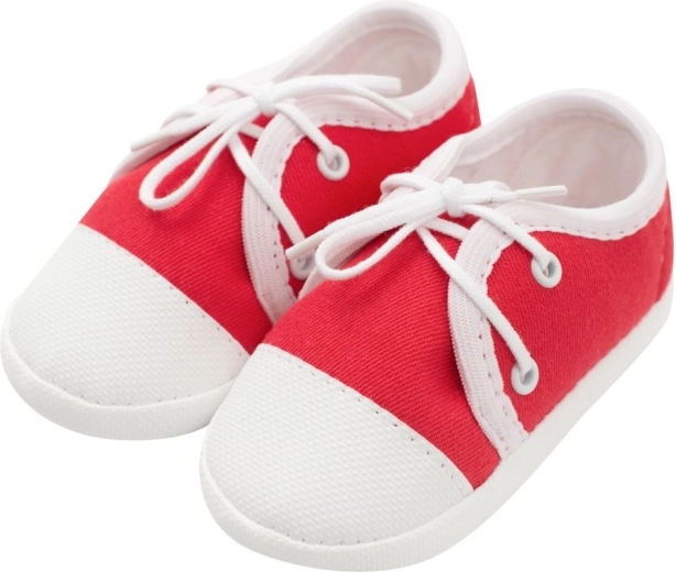New Baby infant sneaker-style booties red 0–3 months