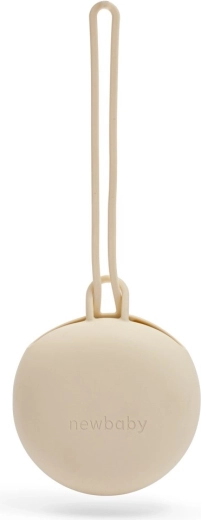 NEW BABY silicone pacifier case beige