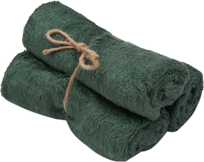 Timboo bamboo towels aspen green, 29.5 × 50 cm, 3 pcs