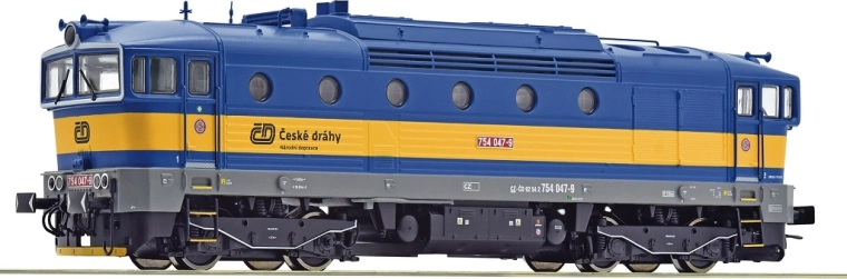 Roco dyzelinis lokomotyvas ČD 754 047-9 „Brejlovec“ H0, skaitmeninis su garsu