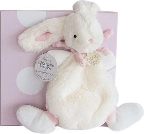 Doudou dovanų rinkinys – rožinis pliušinis zuikutis