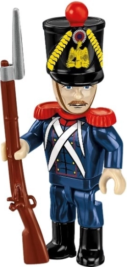 Detailed French gunner minifigure