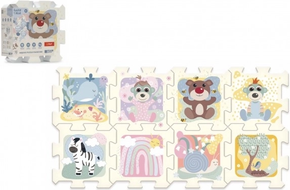 Foam floor puzzle BOBASKI I MIŚ for babies 0+