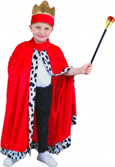 Children's royal cape with crown