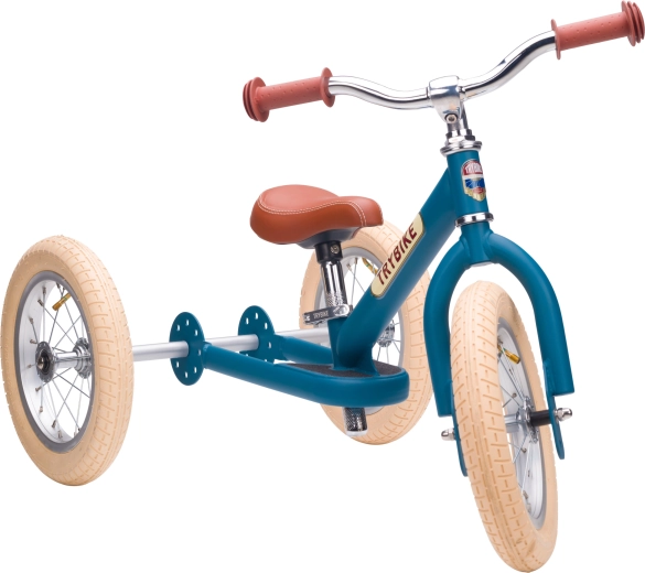 Trybike blue kids’ balance bike 2-in-1 (tricycle and two-wheeler)